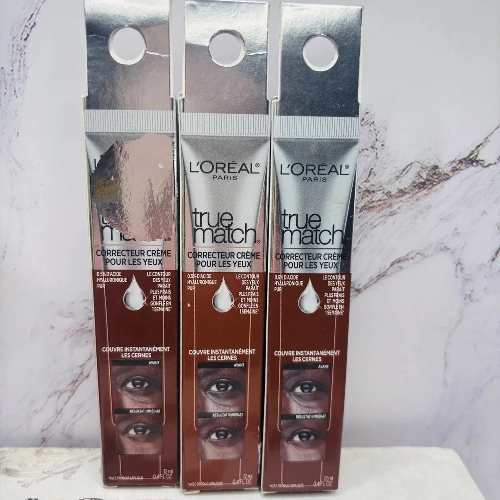 3 PACK NEW L'Oréal‎ True Match Eye Cream Concealer Deep N9-10